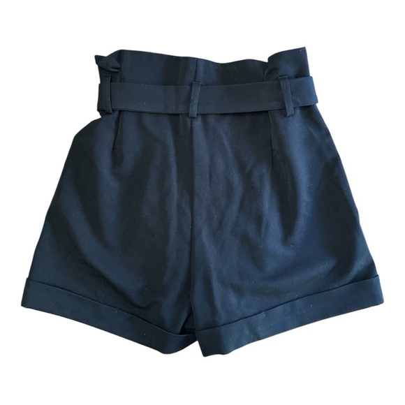 Shoe Dazzle Black High Waist Shorts with Belt - Picture 2 of 8